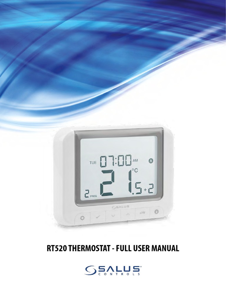RT520 Fullmanual V5 ENG | PDF | Thermostat | Radiator