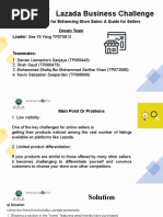 Dream Team - Pitch - Deck - Lazada - Business - Challengepptx