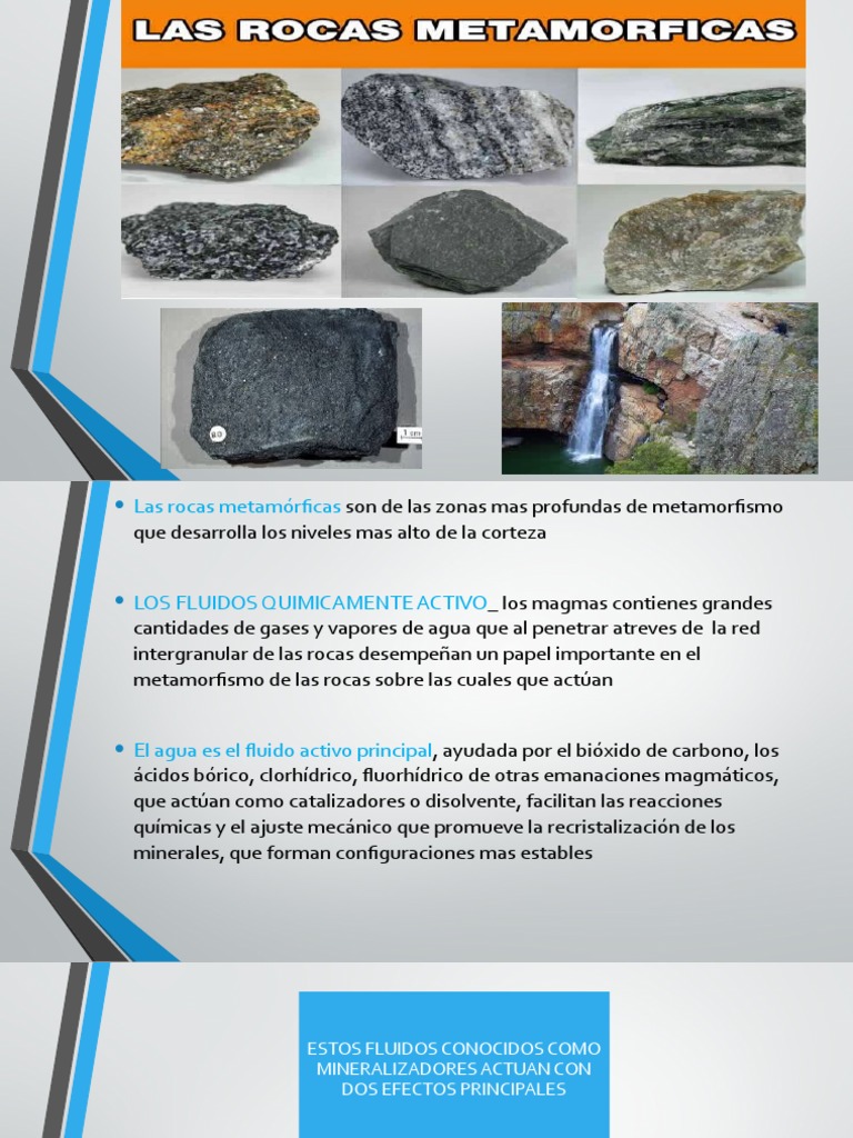 Metasomatismo en rocas metamórficas | PDF | Roca (geología) | Minerales