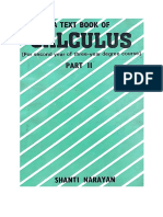 (IITJEE Calculus) Shanti Narayan Shyam Lal Charitable Trust Ram Nagar New Delhi - A Text Book of Calculus Part 2 for IIT JEE Engineering Entrance Exams Shanti Narayan Shyam Lal Charitable Trust Ram Na