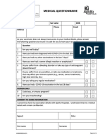 Medical Questionnaire