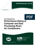 ANSI - AHRI 1361 (SI) - 2013 Performance Rating of Computer and Data Processing Room
