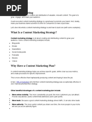 Content marketing