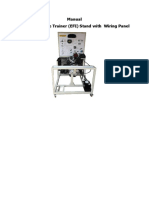 Manual Gasoline Engine Trainer (EFI) Stand With Wiring Panel