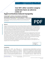 [1479683X - European Journal of Endocrinology] Patients With Low IGF-I After Curative Surgery for Cushing’s Syndrome Have an Adverse Long-term Outcome of Hypercortisolism-Induced Myopathy