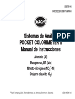 Manual Pocket Colorimeter II Hach ES