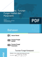 4b. Aturan Rantai, Turunan Fungsi Implisit Dan Parametrik