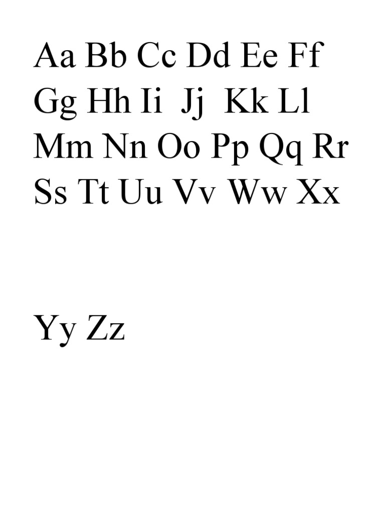 Tracing Alphabet | PDF