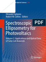 Spectroscopic Ellipsometry For Photovoltaics: Hiroyuki Fujiwara Robert W. Collins Editors