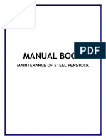 Manual Book Maintenance of Steel Penstock