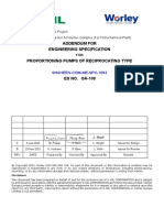 SHAHEEN-COM-ME-SPC-1093-0 - Addendum For Proportioning Pump of Reciprocating Type