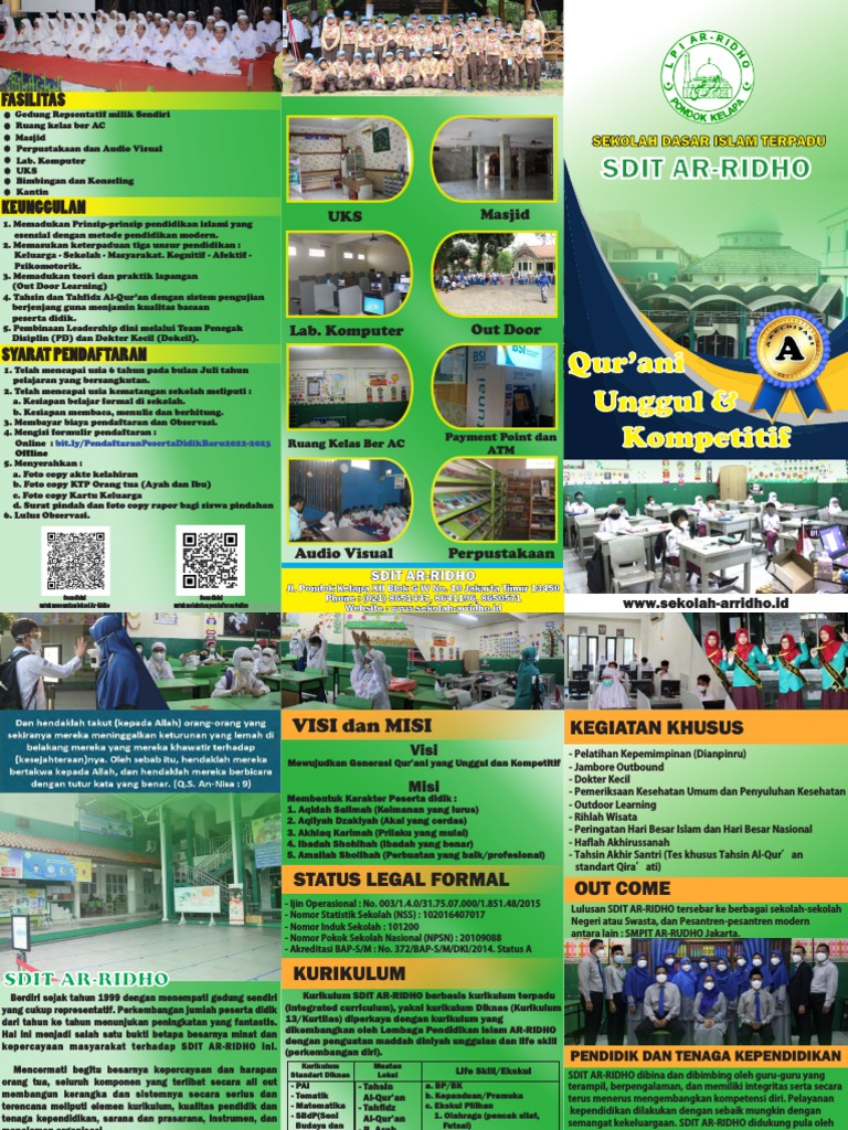 Brosur Sdit Arridho 2021 | PDF