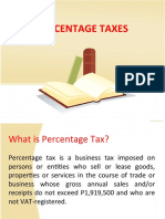 Percentage Taxes