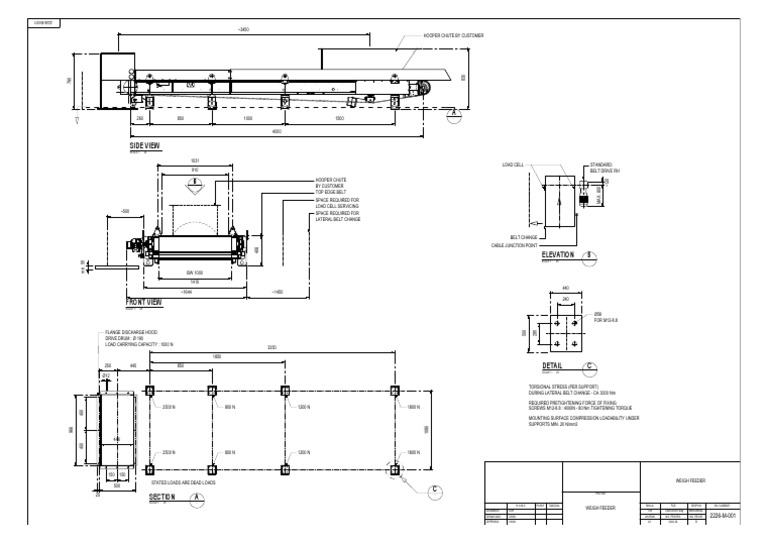 Weigh Feeder | PDF | Mechanical Engineering | Manufactured Goods
