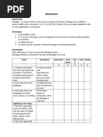 Wound Dressing Checklist | PDF | Wound | Diseases And Disorders
