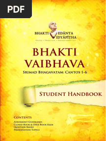 Bhaktivedanta - Vidyapitha - BHAKTI-VAIBHAVA Student Handbook