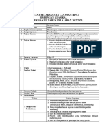 Rencana Pelaksanaan Layanan (RPL) Bimbingan Klasikal Semester Ganjil Tahun Pelajaran 2022/2023