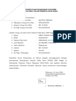 Surat Pernyataan Keabsahan Dokumen