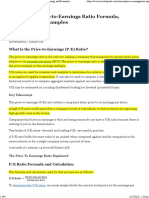 P - E Ratio - Price-to-Earnings Ratio Formula, Meaning, and Examples