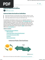 Interest Rate Derivatives - A Complete Beginner's Guide