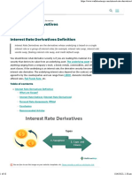 Interest Rate Derivatives - A Complete Beginner's Guide