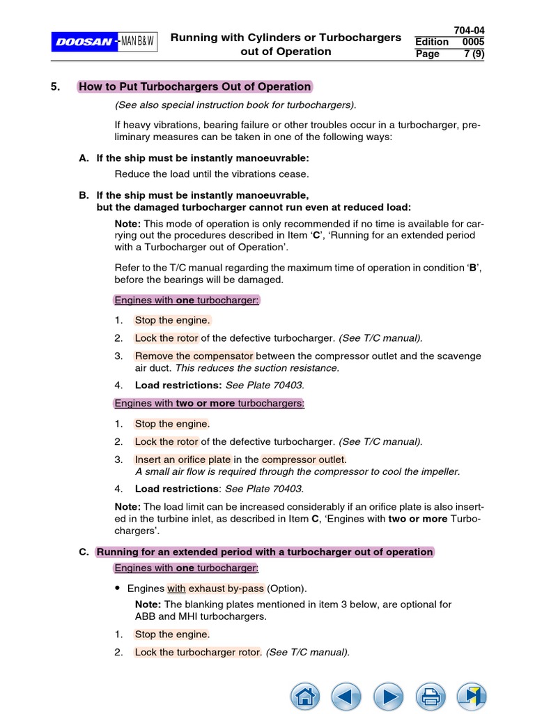 Turbocharger Operation Shutdown Guide | PDF | Turbocharger | Turbine