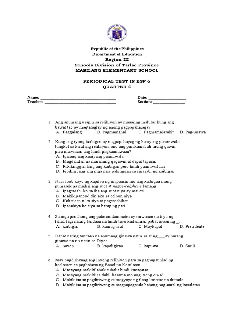 Esp 6 | PDF