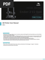 Ender-3 V2 Neo: 3D Printer User Manual