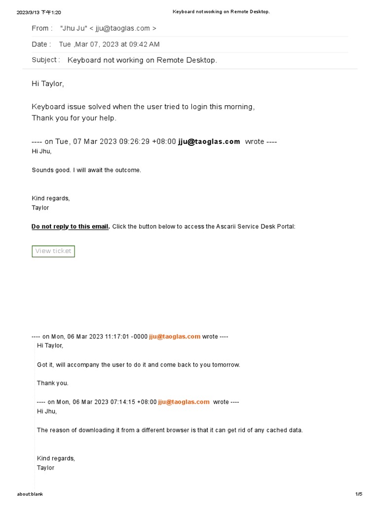 Keyboard Not Working On Remote Desktop PDF Remote Desktop Services Computer Keyboard