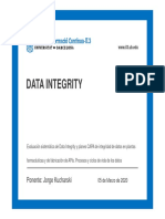 Evaluación Sistemática de Data Integrity y Planes CAPA de Integridad de Datos en Plantas Farmacéuticas y de Fabricació