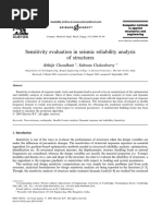 Sensitivity Evaluation in Seismic Reliability Analysis of Structures