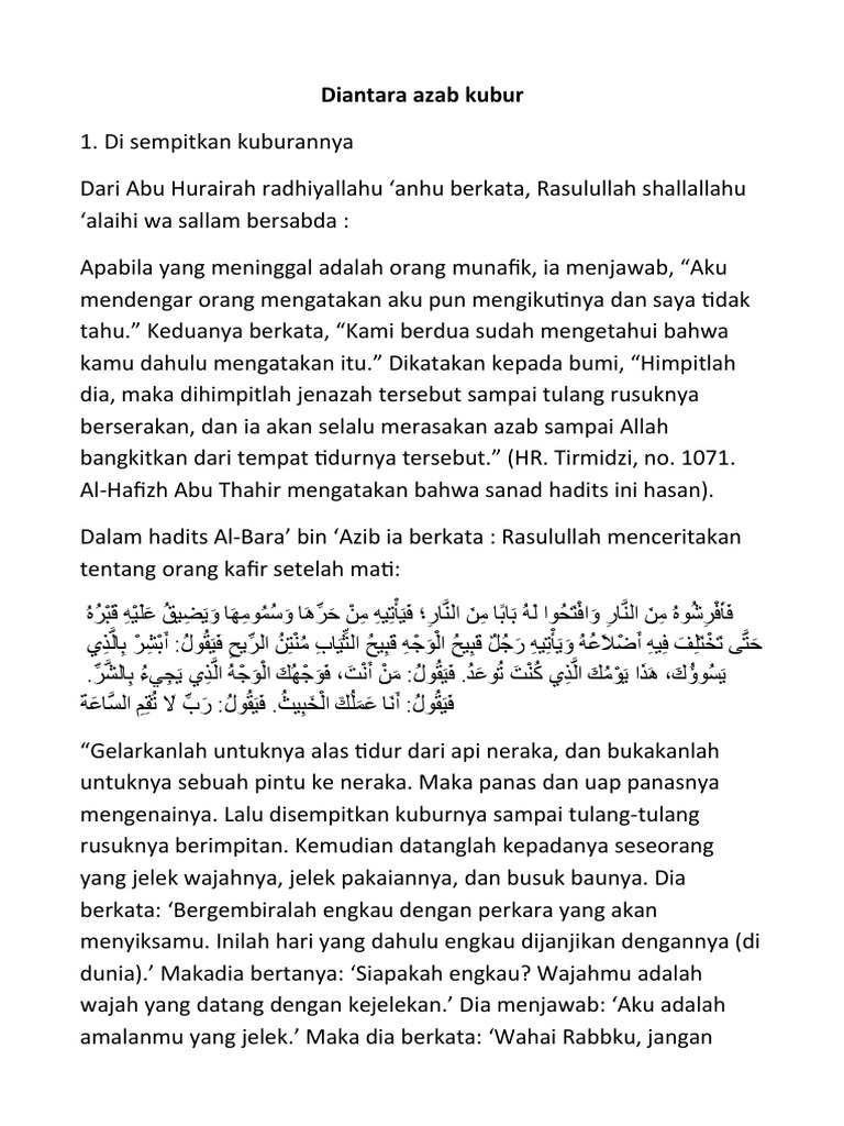Diantara Azab Kubur | PDF