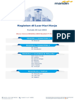 Kegiatan Di Luar Hari Kerja 30 Juni 2023