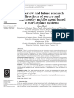 A Review and Future Research Directions of Secure and Trustworthy Mobile Agent-Based E-Marketplace Systems