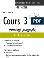 Cours3 - Formatage Paragraphe CBM