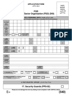 540 Application Form For Post 17. Security Guards (PPS-02)