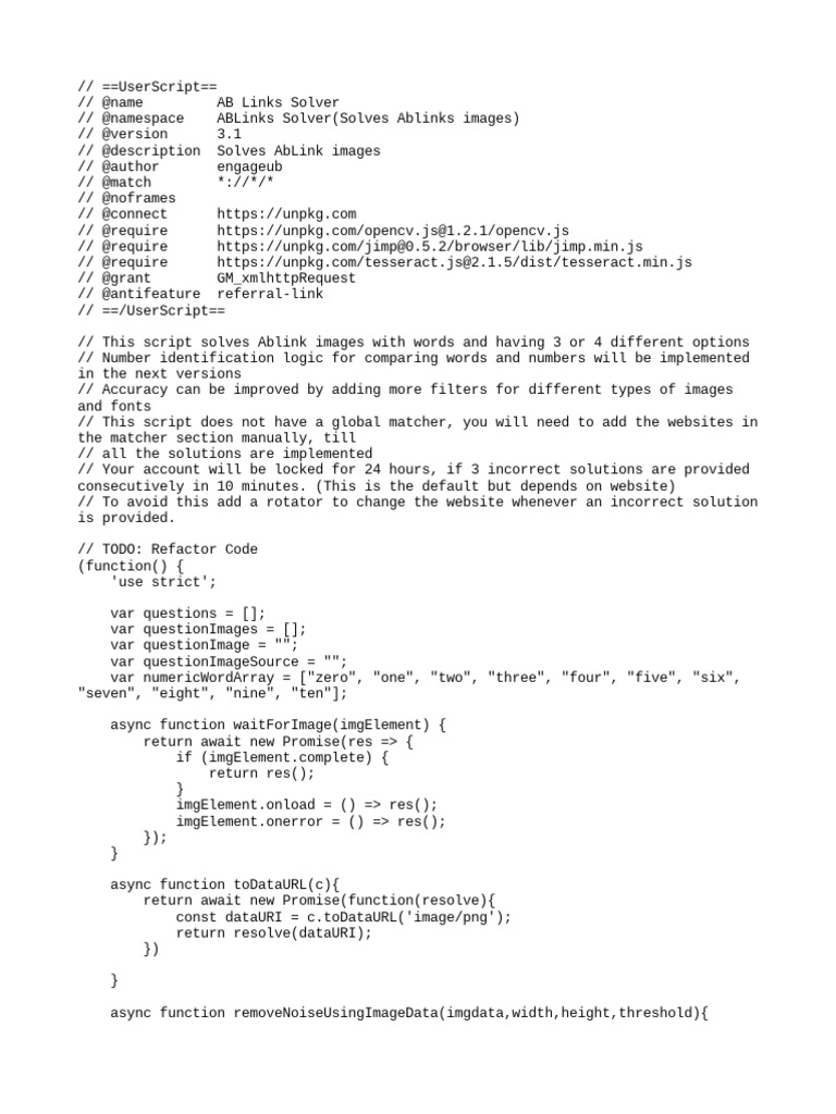 AB Links Image Solver Script | PDF | Computing | Computer Programming
