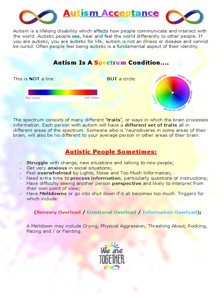 Autism Acceptance and Support Guide | PDF | Autism Spectrum | Psychology