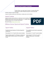 Difference Between Typical and Atypical Vertebrae