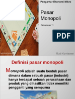 Pertemuan 11 Pasar Monopoli