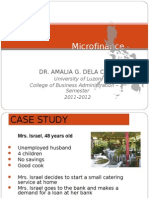 Microfinance: Dr. Amalia G. Dela Cruz