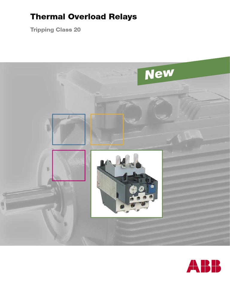 ABB Thermal Overload Relay Guide | PDF | Relay | Electrical Wiring