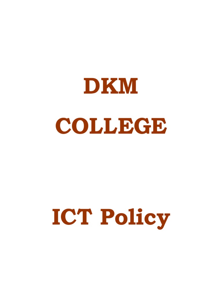 DKM College PDF Internet Information Technology