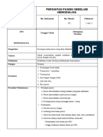 SPO Persiapan Pasien Sebelum HD