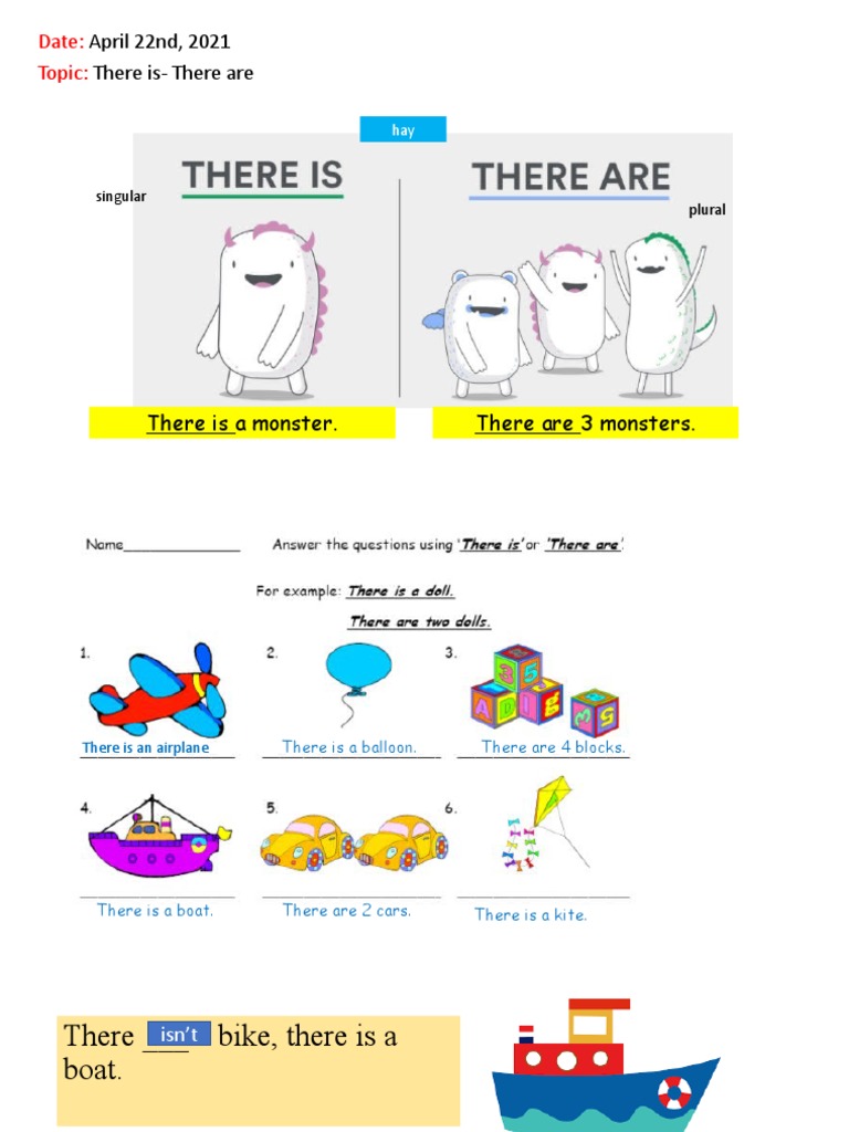 There-Is There Are | PDF