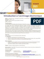 Plaquette Archivage Electronique 0