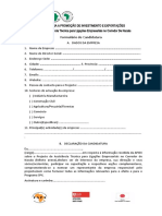FORMULÁRIO de CANDIDATURA-Projecto de Assistência Técnica para Ligações Empresariais No Corredor de Nacala