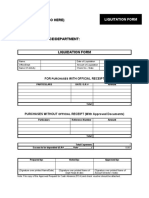 Liquidation Form