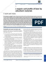 Influencing The Organic Acid Profile of Beer by Application of Adsorbent Materials