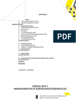 MODUL INTI 2 MANAJEMEN DATA SURVEILANS EPIDEMIOLOGI Layout 13nov18